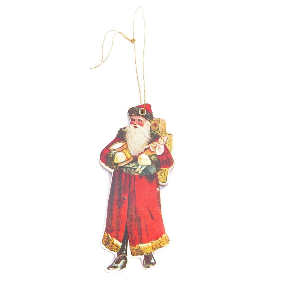 Vintage‎ Antique SANTA CLAUSE Christmas Ornament Tree Decoration Merrimack 1977